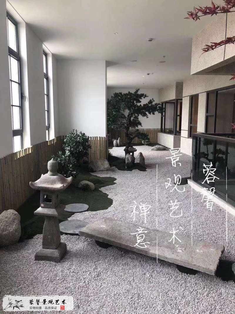 展示廳禪意枯山水造景