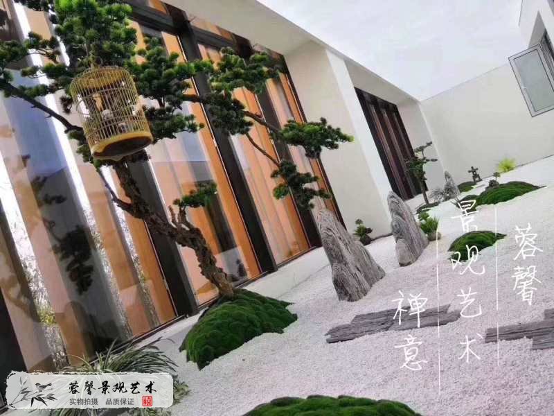 展示廳禪意枯山水造景