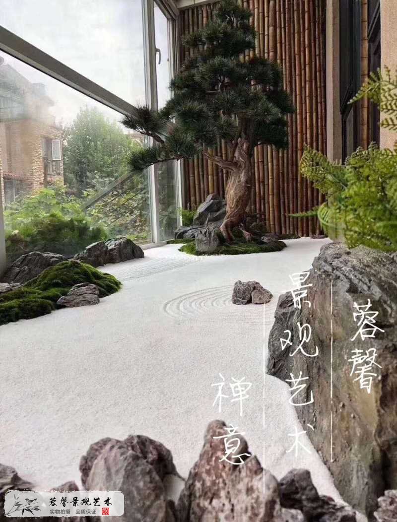 展示廳禪意枯山水造景